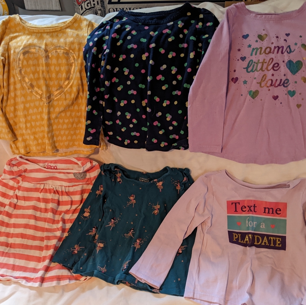 Lot of 6 long sleeve shirts - 24 months